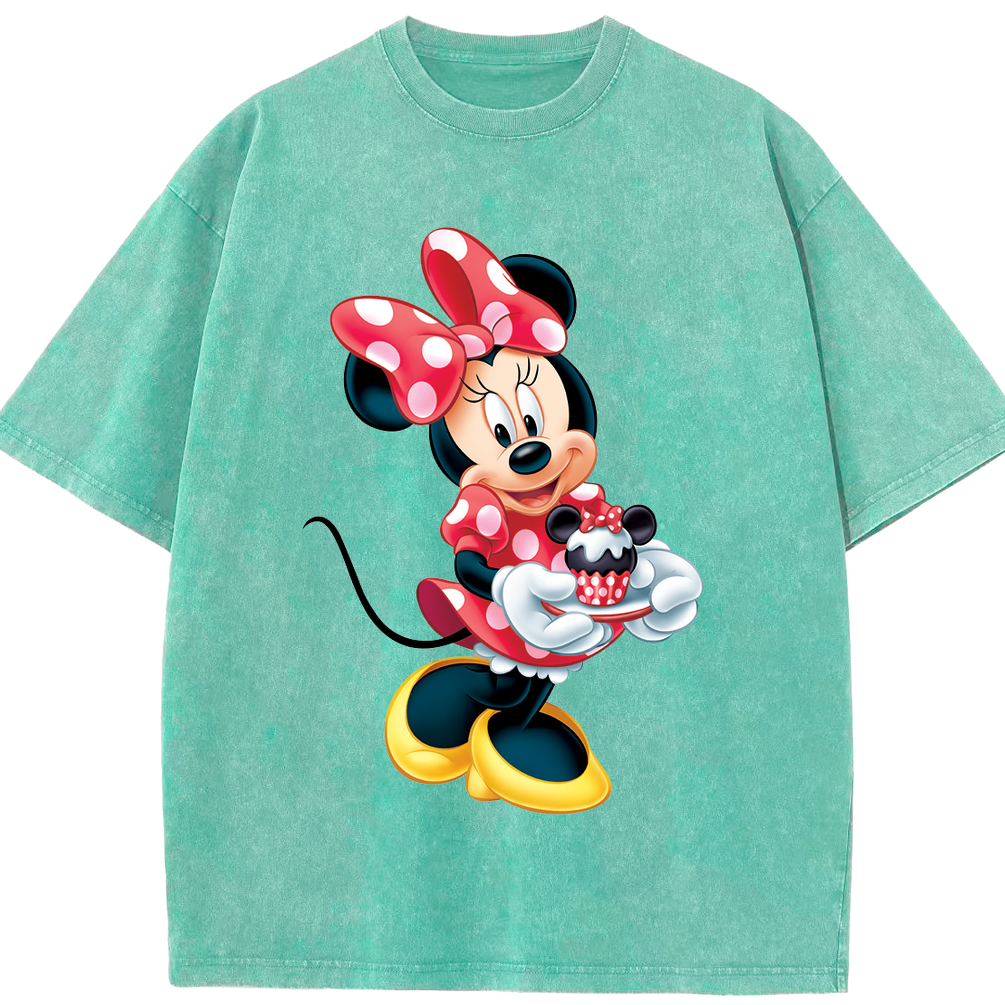 （画像用） ミッキーマウス Mickey Mouse 綿100% ヴィンテージ風 半袖Tシャツ（フロントプリント）